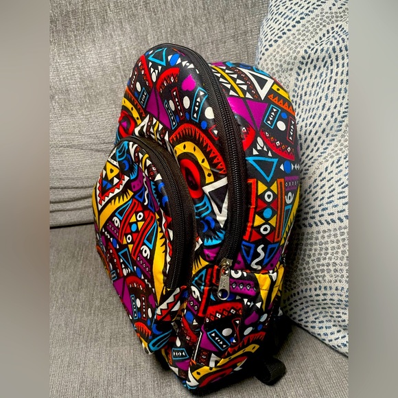 African Design Mini Backpack - Picture 3 of 4